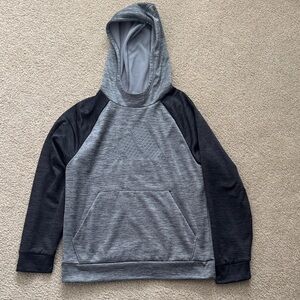 Adidas Boy’s Two-Tone Gray Hoodie